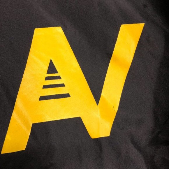 Aviator Nation Black Bomber style Windbreaker w/ Lightning Bolt Graphic size M - Picture 7 of 15